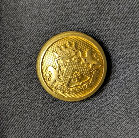 EXPRESS Double Breasted Jacket Blazer Black with Gold Buttons Womens 6 - Picture 4 of 9